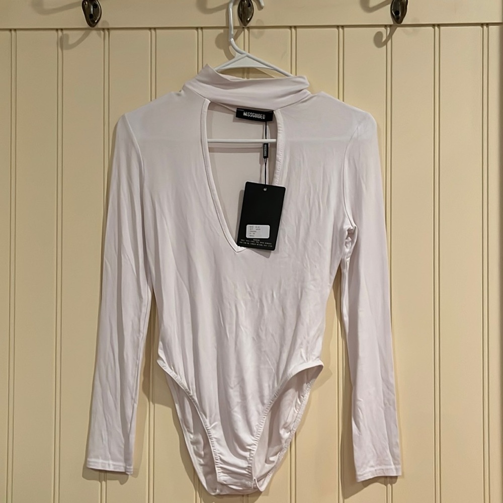 Misguided white onesie. Brand new with tags - US size 4